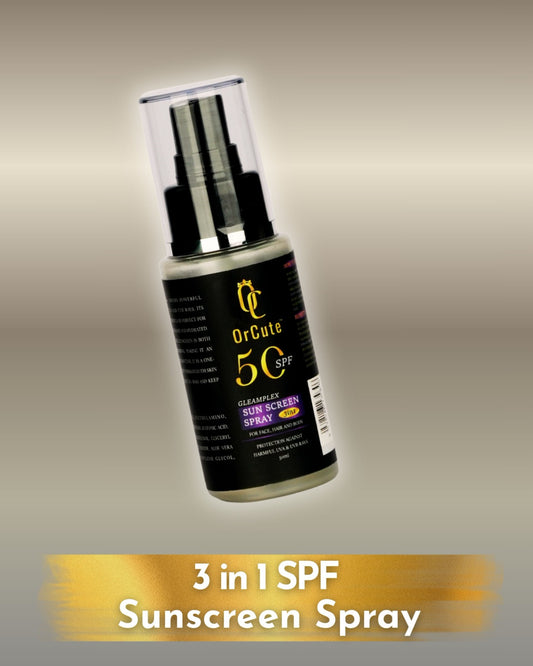 Gleamplex 3 in 1 Sunscreen SPF 50 PA++ spray for face, hair and body 50ml