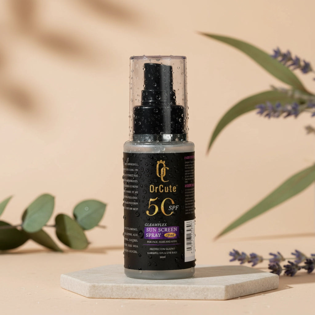 OrCute Gleamplex 3-in-1 Spray Sunscreen SPF 50+ (Face, Hair & Body)