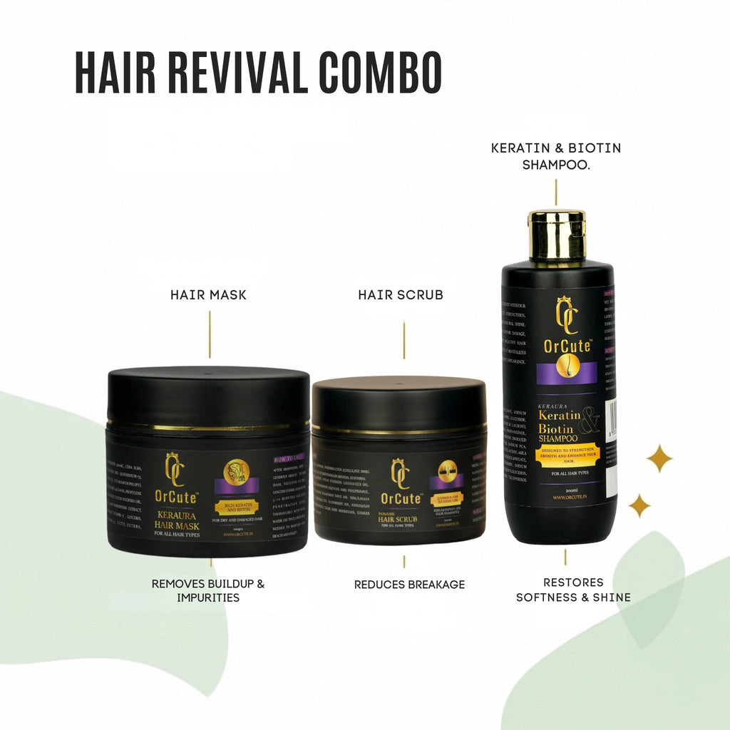 OrCute Hair Revival 3-Step Scalp & Repair Ritual