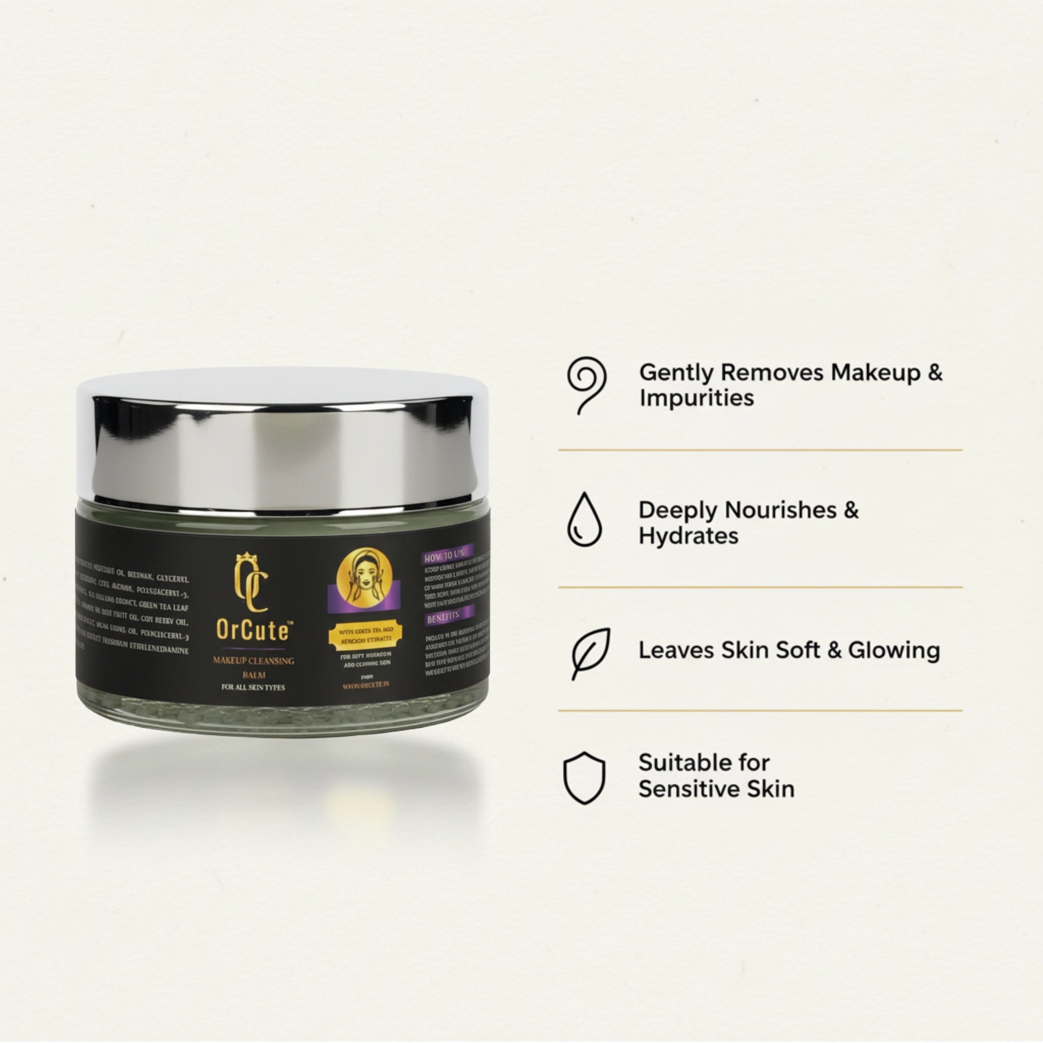OrCute Nourishing Makeup Cleansing Balm 50gm