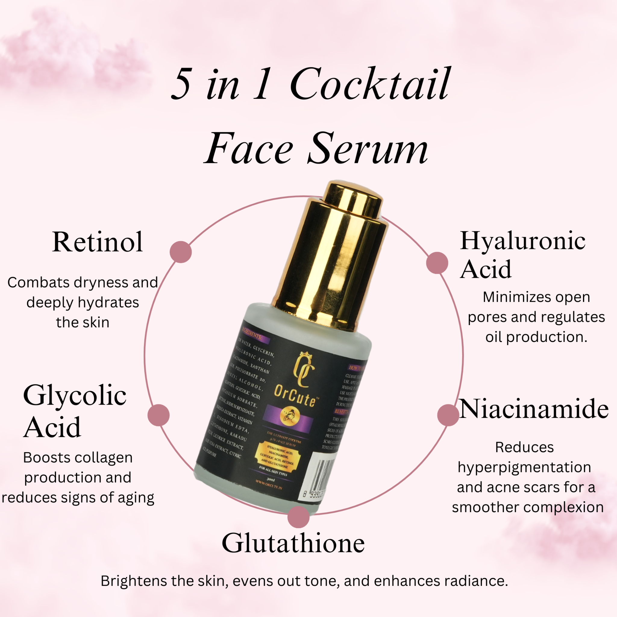 5in 1 Ultimate cocktail face serum 30ml