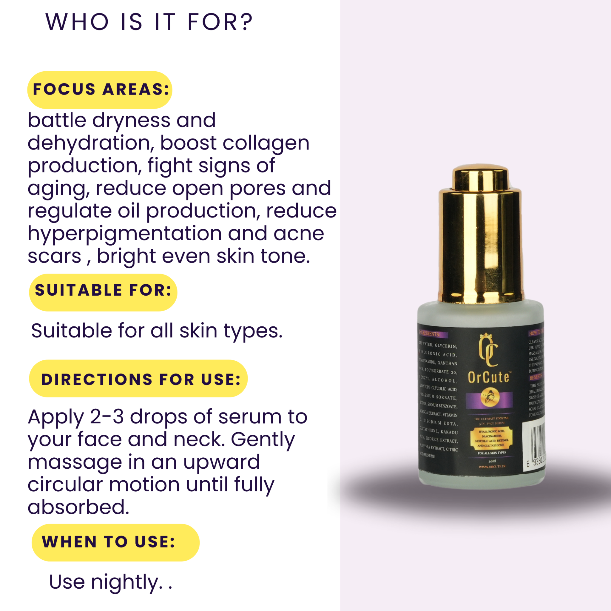 5in 1 Ultimate cocktail face serum 30ml